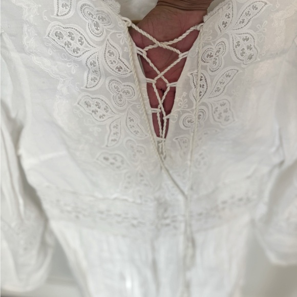 NWOT-NEVER WORN White Lace Boho Dress. Pristine condition. - Picture 8 of 11